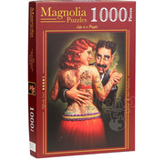 Magnolia Puzzles Magnolia Lydia the Tattooed Lady - Mark Fredrickson Special Edition Puzzle 1000pcs