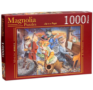 Magnolia Puzzles Magnolia Groupies at Risk - Mark Fredrickson Special Edition Puzzle 1000pcs