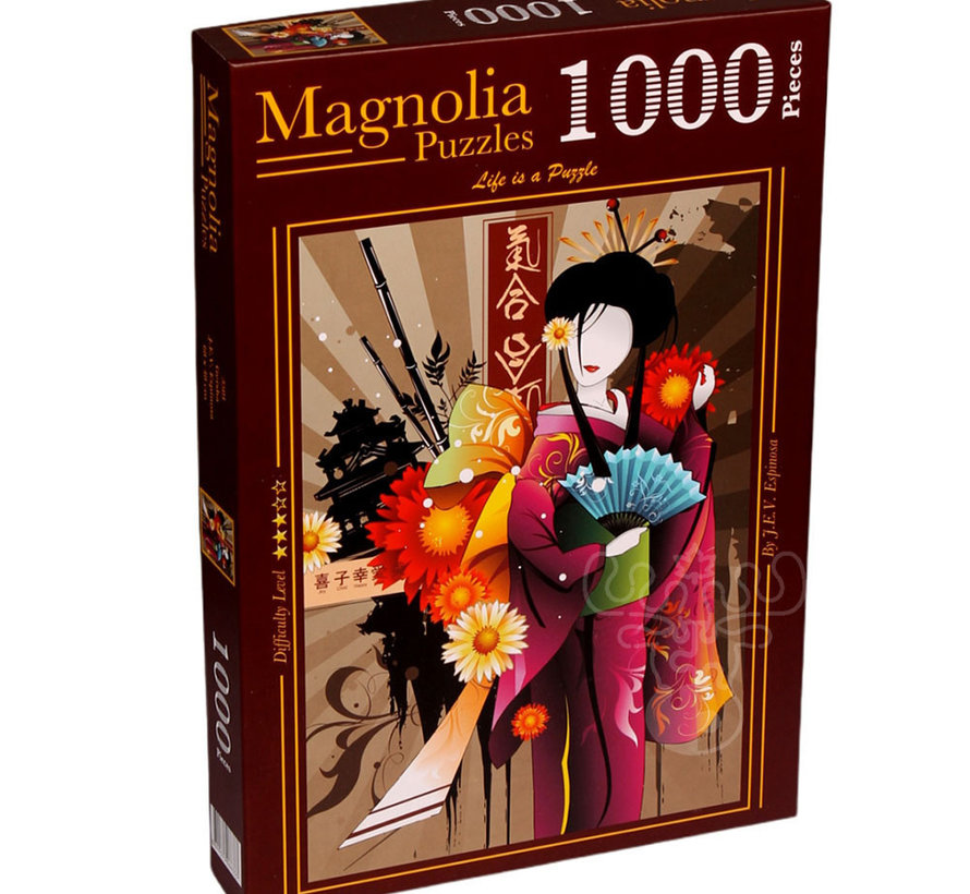 Magnolia Geisha Puzzle 1000pcs