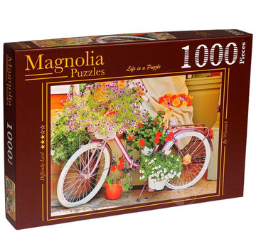 Magnolia Puzzles Magnolia Bicycle with Flowers Puzzle 1000pcs