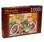 Magnolia Bicycle with Flowers Puzzle 1000pcs
