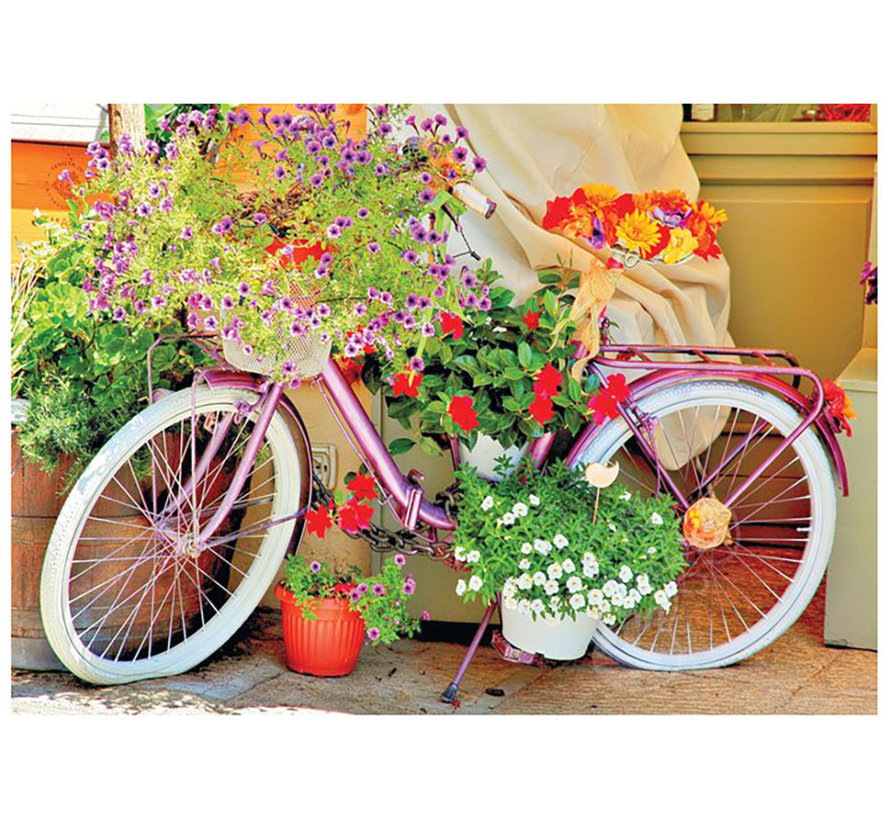 Magnolia Bicycle with Flowers Puzzle 1000pcs