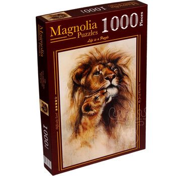 Magnolia Puzzles FINAL SALE Magnolia Lion and Her Baby Puzzle 1000pcs