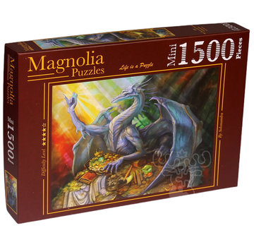 Magnolia Puzzles Magnolia Blue Dragon and Treasure Mini Puzzle 1500pcs
