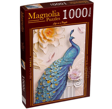 Magnolia Puzzles Magnolia Blue Peacock Puzzle 1000pcs