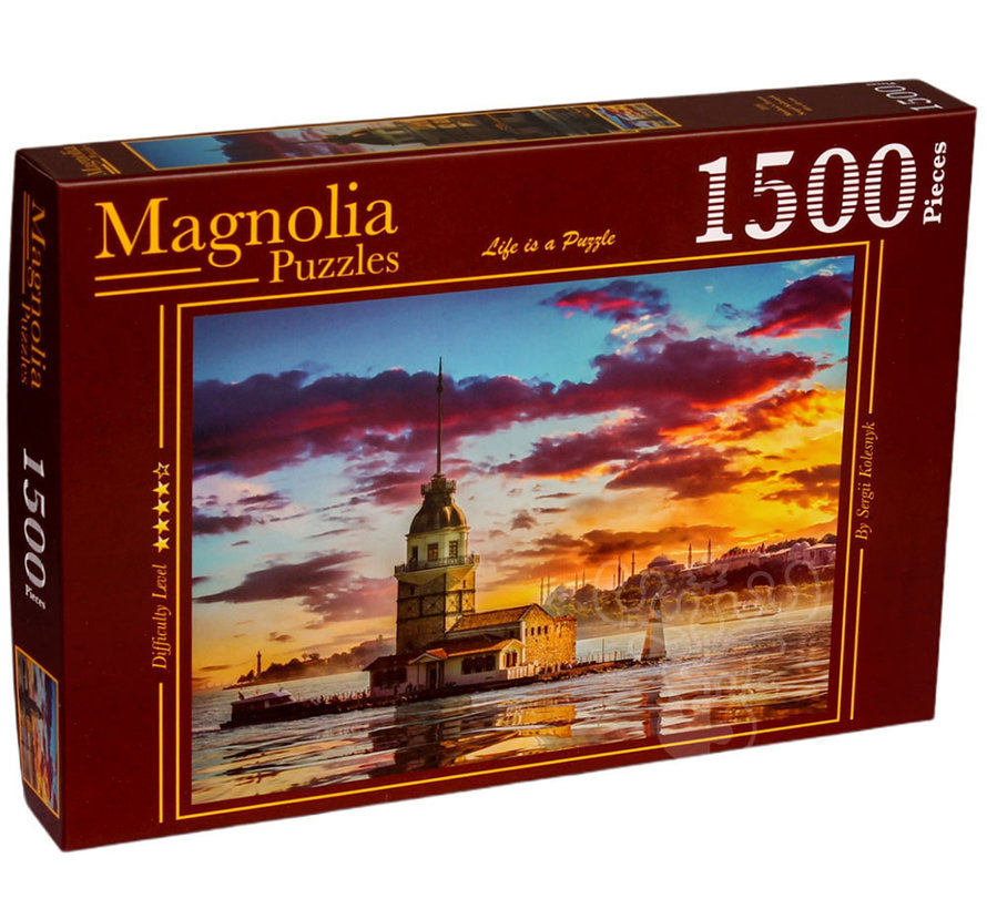 FINAL SALE Magnolia Maiden's Tower Puzzle 1500pcs