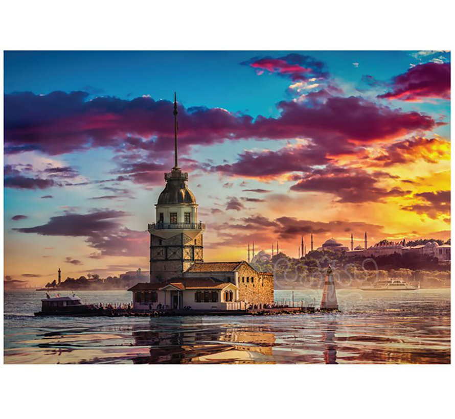 FINAL SALE Magnolia Maiden's Tower Puzzle 1500pcs