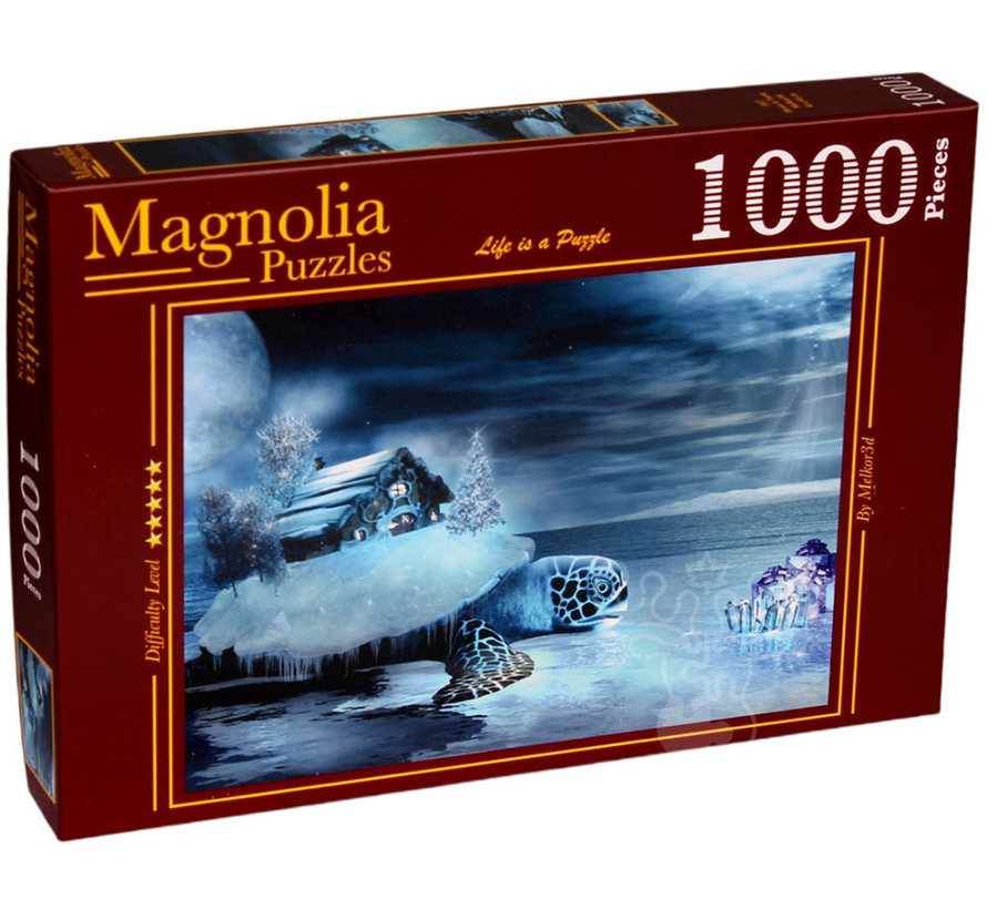 FINAL SALE Magnolia House & Turtle Puzzle 1000pcs
