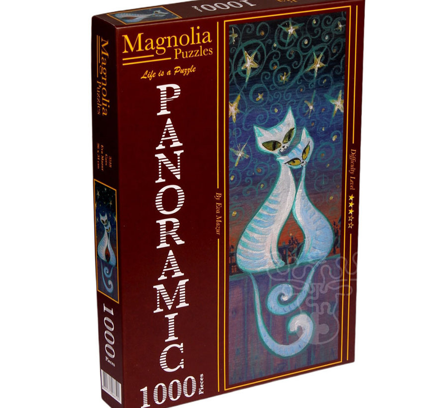 Magnolia Cats Panoramic Puzzle 1000pcs