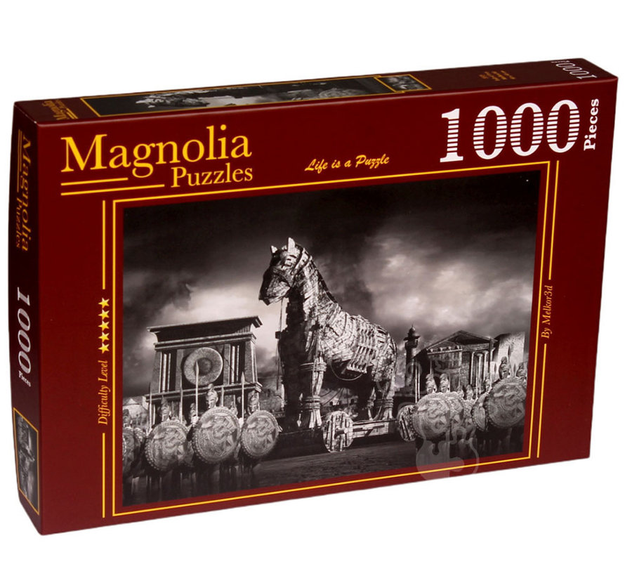 FINAL SALE Magnolia Fall of Troy Puzzle 1000pcs