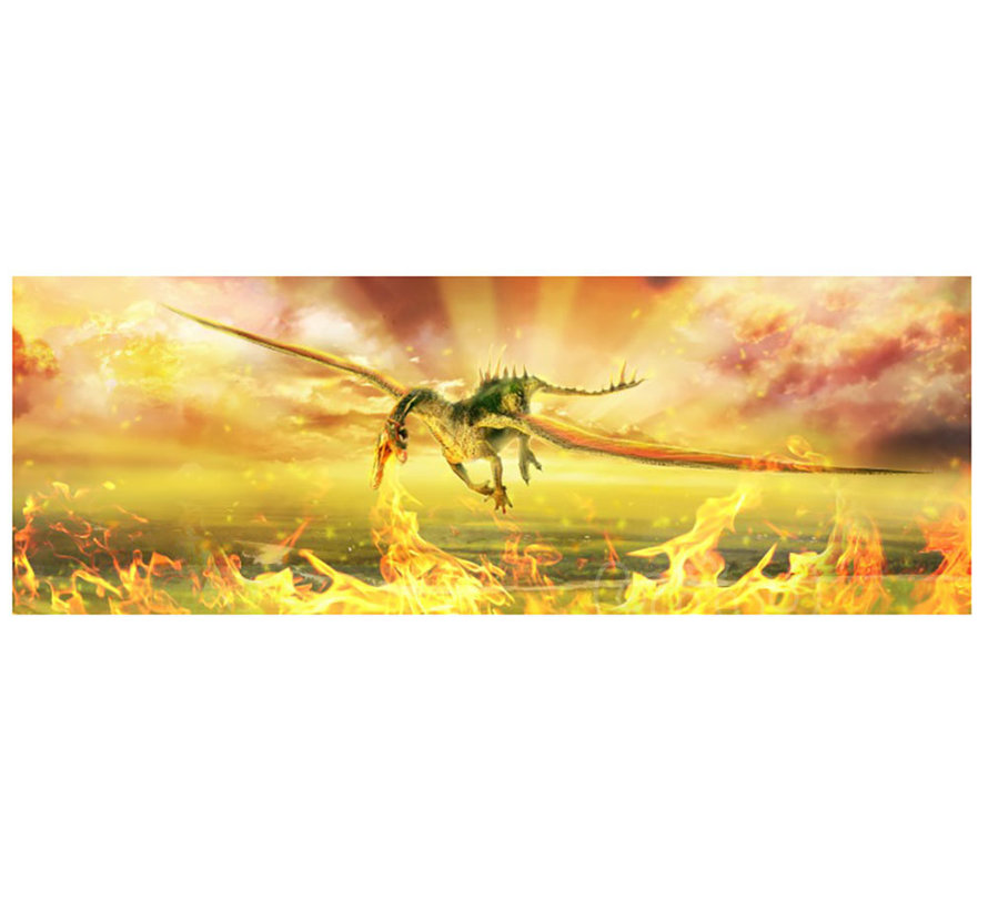 FINAL SALE Magnolia Firedrake Panoramic Puzzle 1000pcs