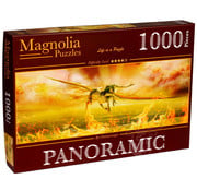 Magnolia Puzzles FINAL SALE Magnolia Firedrake Panoramic Puzzle 1000pcs