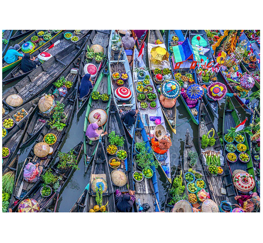 FINAL SALE Magnolia Yüzen Pazar - Floating Market Mini Puzzle 1500pcs