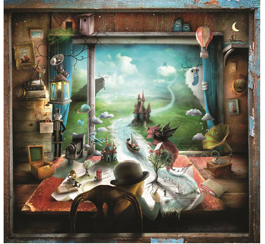 Magnolia Grandma's Desk - Alexander Jansson Special Edition Puzzle 1050pcs