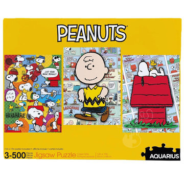 Aquarius Aquarius Peanuts Puzzle 3 x 500pcs