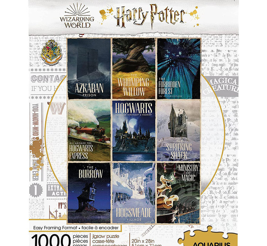 Aquarius Harry Potter - Travel Posters Puzzle 1000pcs
