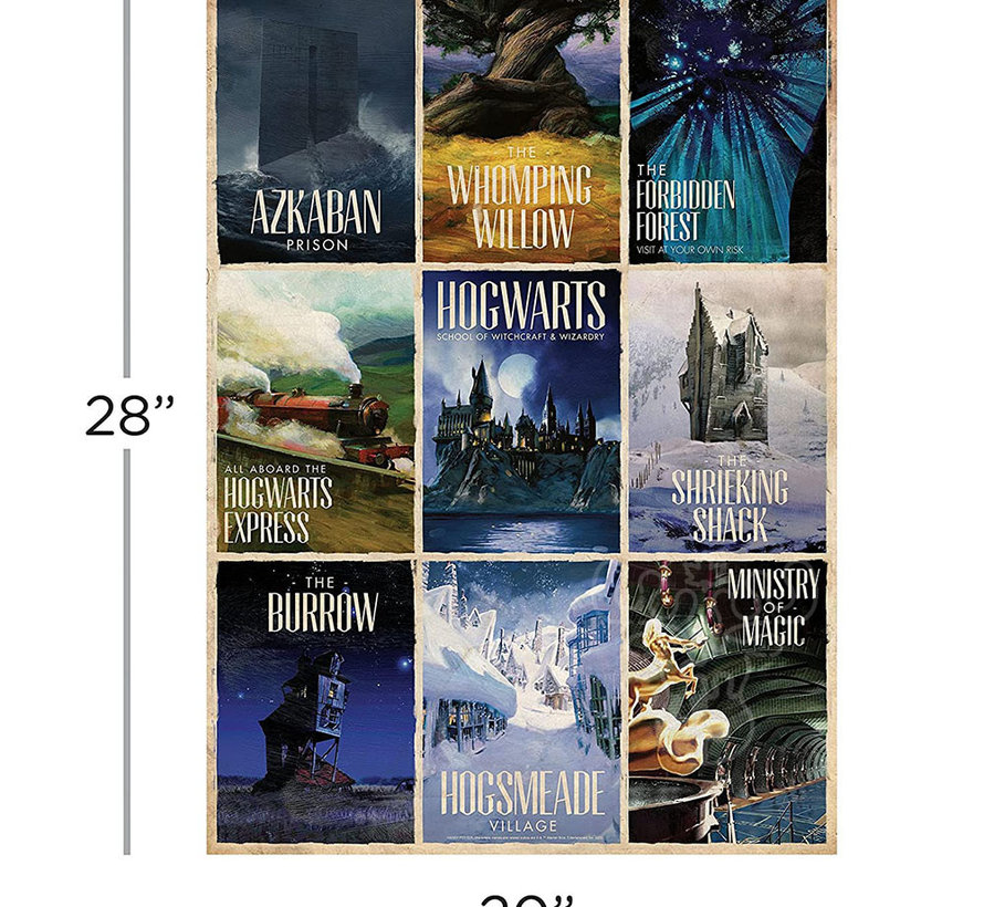 Aquarius Harry Potter - Travel Posters Puzzle 1000pcs