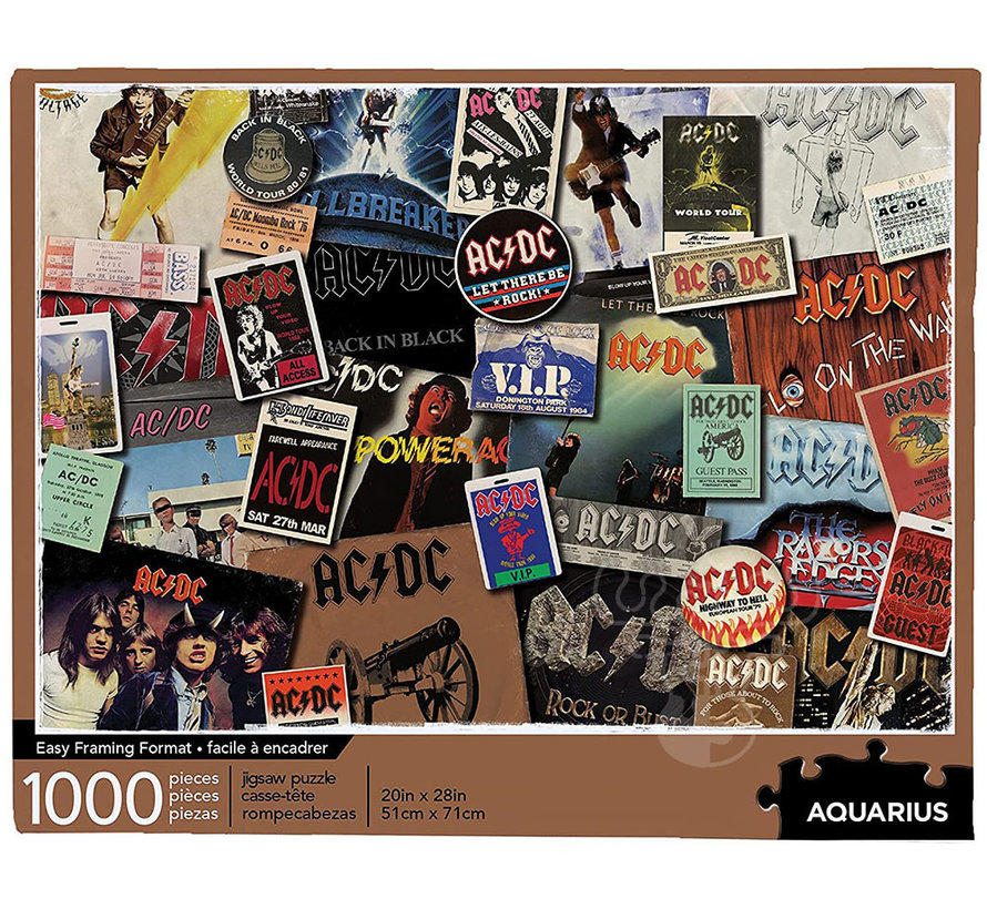 Aquarius AC/DC Albums Puzzle 1000pcs