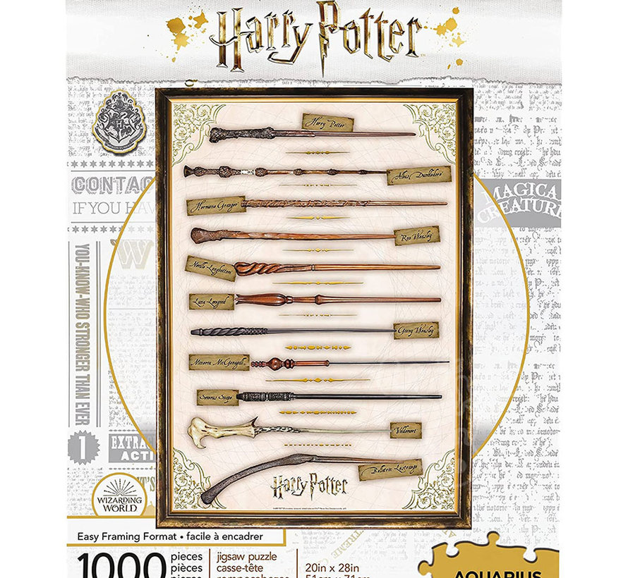 Aquarius Harry Potter - Wands Puzzle 1000pcs