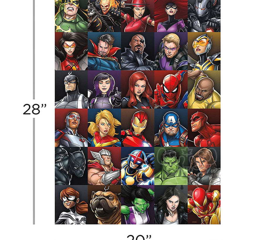 Aquarius Marvel Comics - Heroes Collage Puzzle 1000pcs