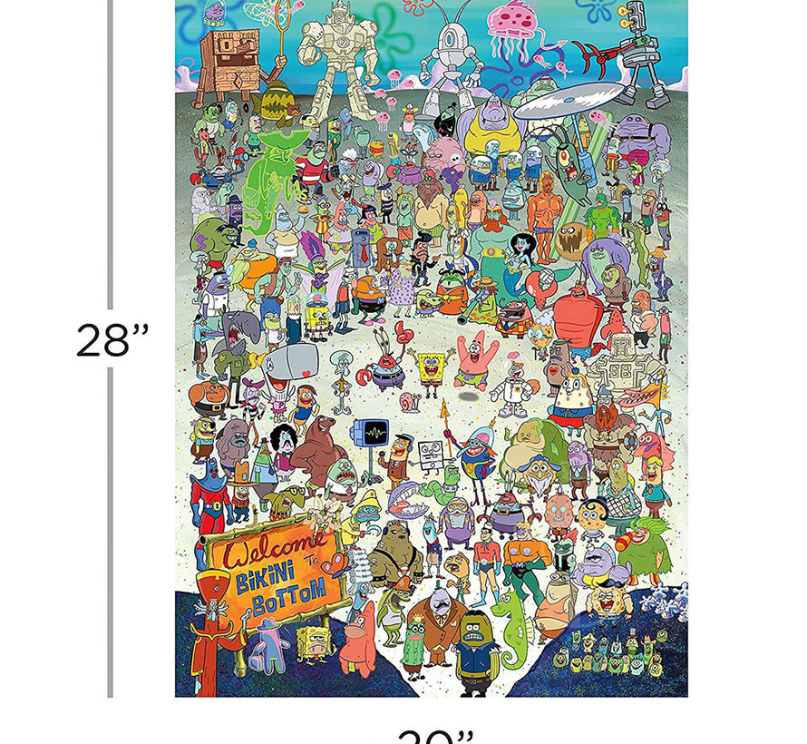 Aquarius Nickelodeon SpongeBob SquarePants - Cast Puzzle 1000pcs