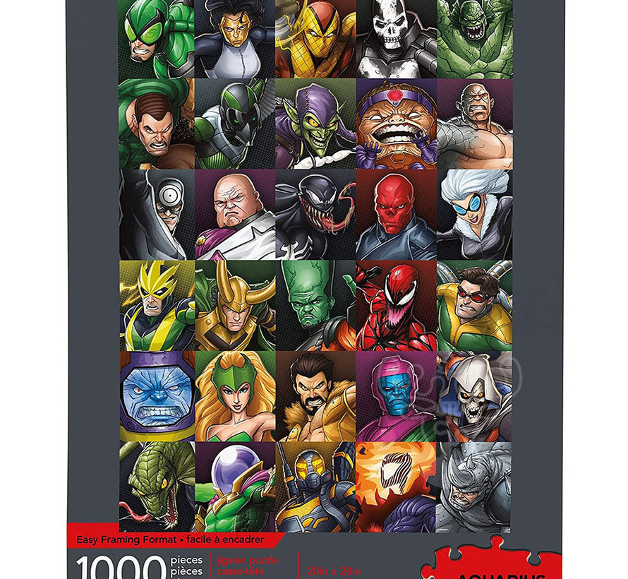 Aquarius Marvel Comics - Villains Collage Puzzle 1000pcs