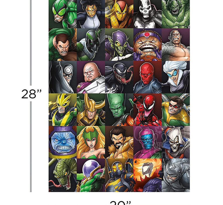Aquarius Marvel Comics - Villains Collage Puzzle 1000pcs