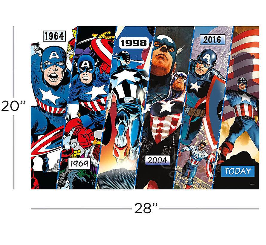 Aquarius Marvel Captain America Timeline Puzzle 1000pcs