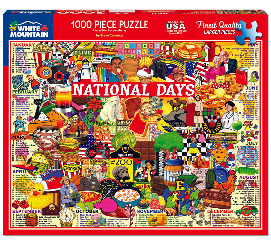 White Mountain National Days Puzzle 1000pcs