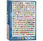 Eurographics Education: Flags of the World Puzzle 1000pcs