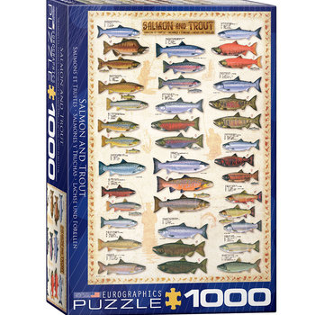 Eurographics Eurographics Chart: Salmon & Trout Puzzle 1000pcs