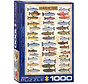 Eurographics Chart: Salmon & Trout Puzzle 1000pcs