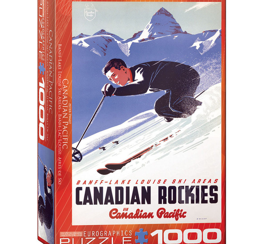 Eurographics Canadian Pacific: Banff Lake Louise Ski Areas Puzzle 1000pcs