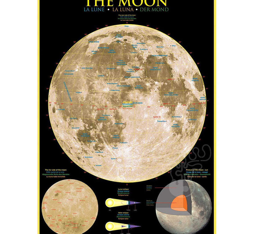 Eurographics The Moon Puzzle 1000pcs RETIRED
