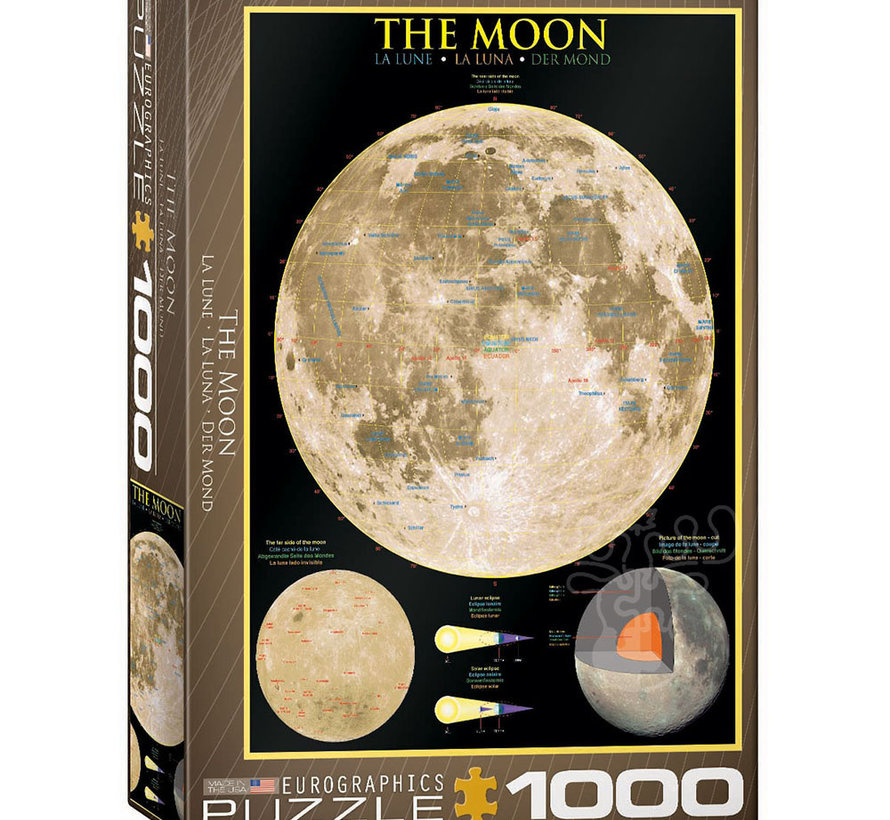Eurographics The Moon Puzzle 1000pcs RETIRED
