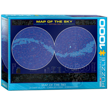 Eurographics Eurographics Map of the Sky  Puzzle 1000pcs RETIRED