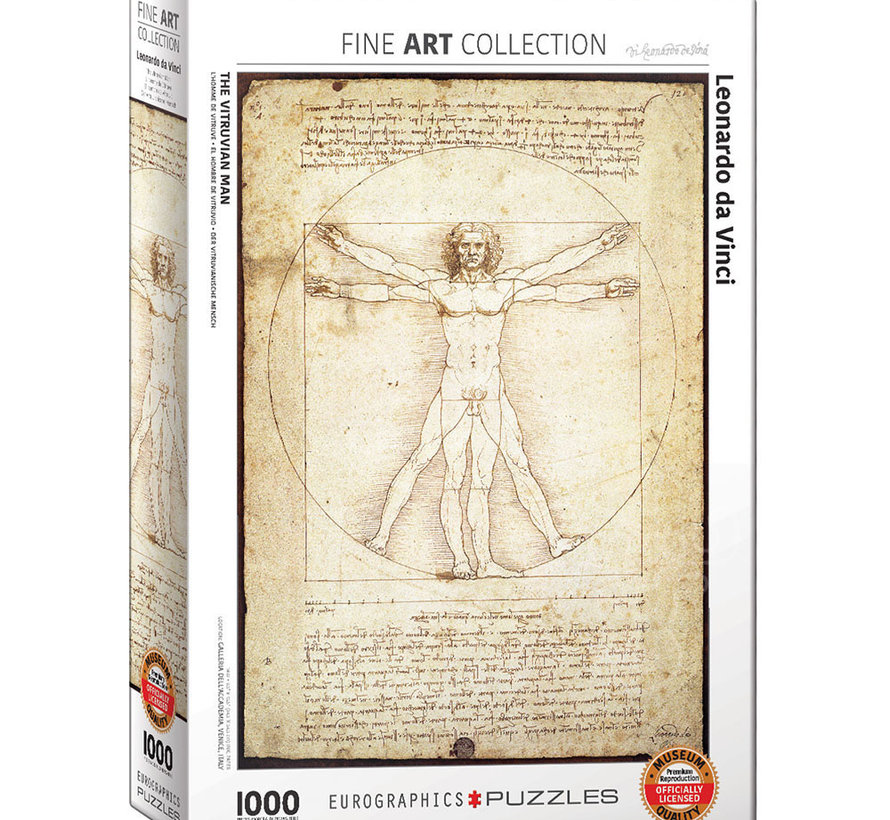 Eurographics da Vinci: The Vitruvian Man Puzzle 1000pcs