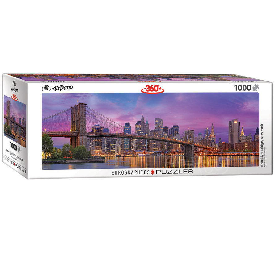 Eurographics Panoramic: Brooklyn Bridge, New York Panoramic Puzzle 1000pcs