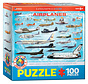 Eurographics Airplanes Puzzle 100pcs