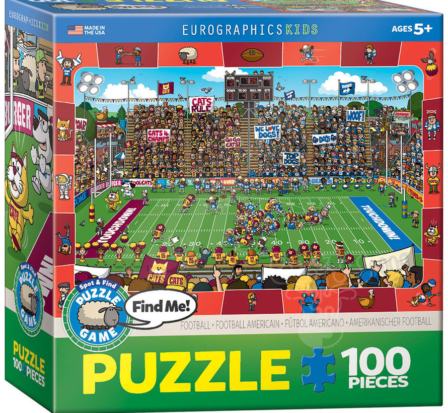 Eurographics Spot & Find Football Puzzle 100pcs