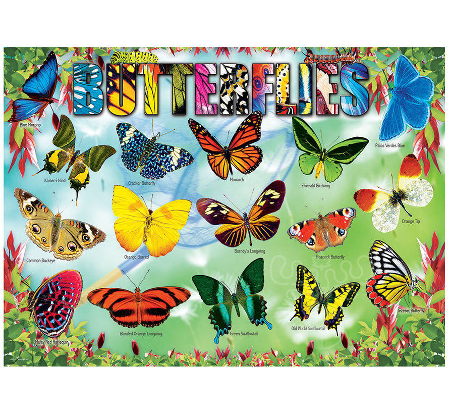 Eurographics Butterflies Puzzle 100pcs