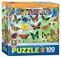 Eurographics Garden Butterflies Puzzle 100pcs