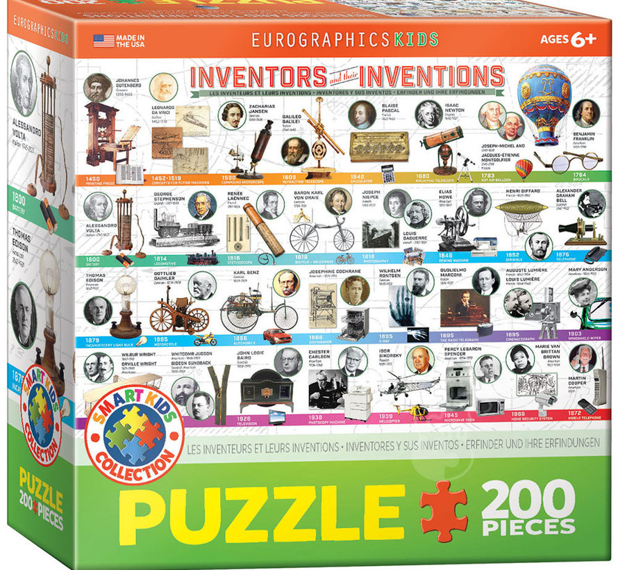 Eurographics Inventors and their Inventions Puzzle 200pcs