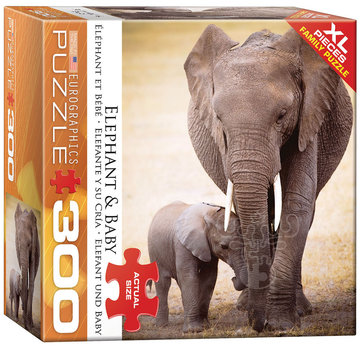 Eurographics Eurographics Elephant & Baby XL Family Puzzle 300pcs