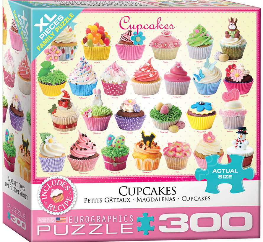 Eurographics Cupcakes XL Family Puzzle 300pcs