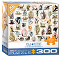 Eurographics Yoga Kittens XL Family Puzzle 300pcs