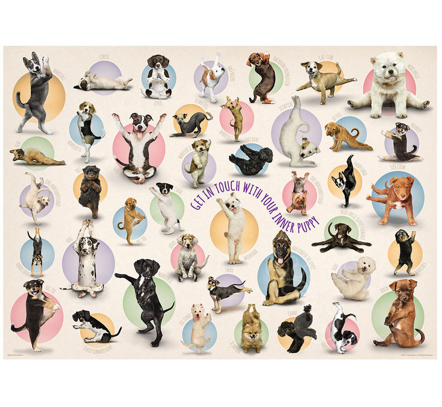 Eurographics Yoga Puppies XL Family Puzzle 300pcs RETIRED