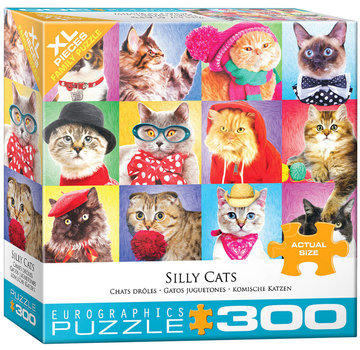 Eurographics Eurographics Silly Cats XL Family Puzzle 300 pcs