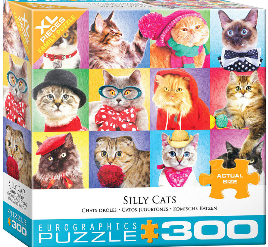 Eurographics Silly Cats XL Family Puzzle 300 pcs