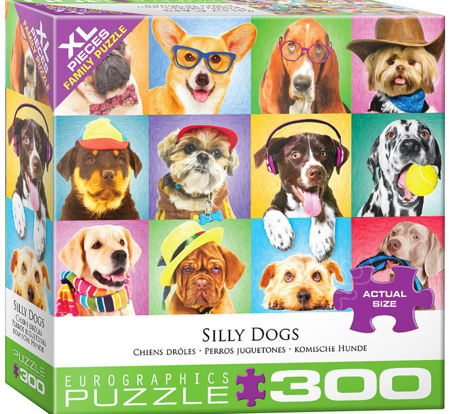 Eurographics Silly Dogs XL Family Puzzle 300pcs